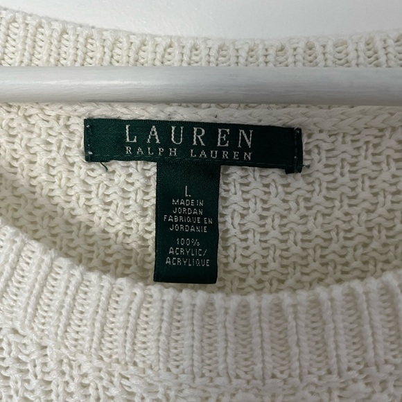 RALPH LAUREN WHITE SWEATER - Picture 2 of 3